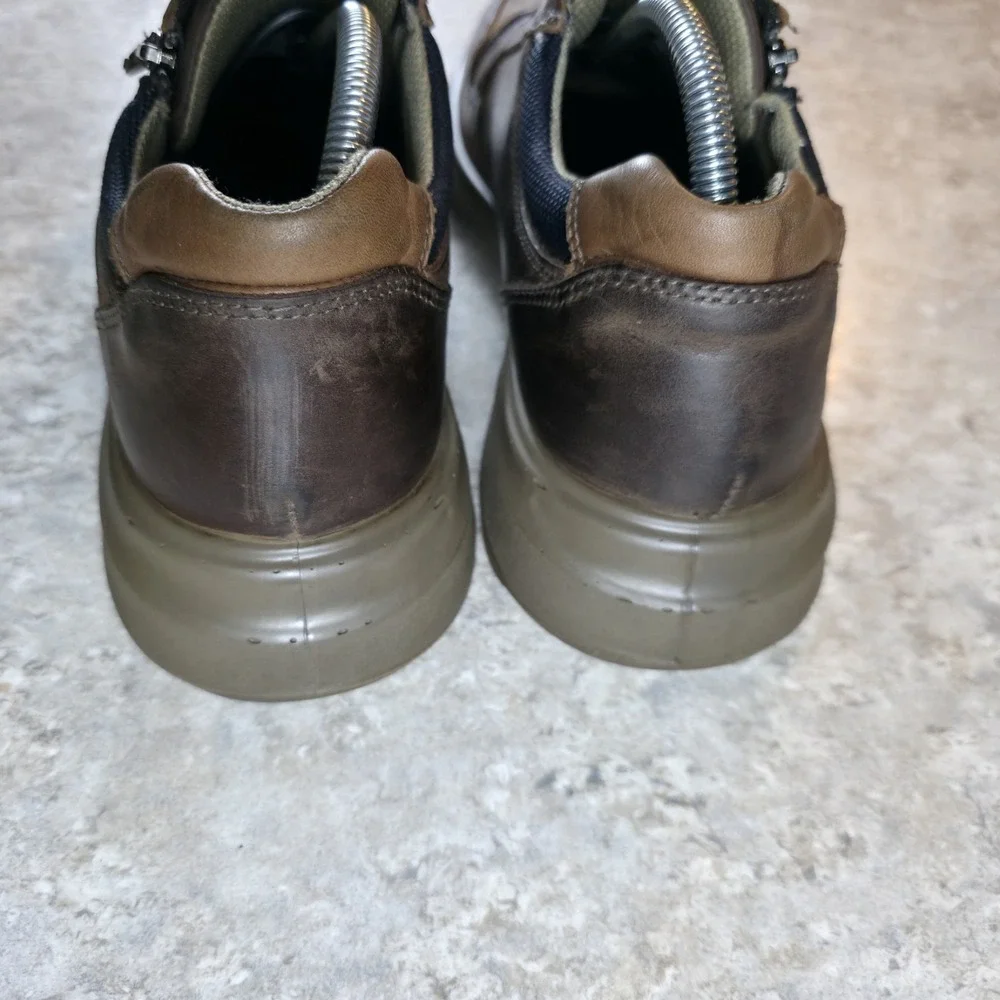Ara Gore-Tex Waterproof Sneakers Side Zip Lace Up Shoes Mens Size 9.5 - 10